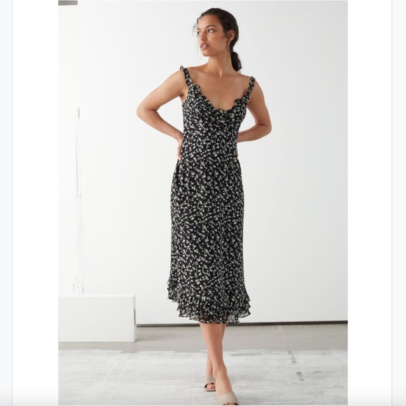 & Other Stories Dresses & Skirts - & Other Stories Chiffon Floral Midi Dress